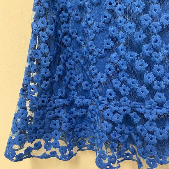NWT Lulu’s Charmaine Royal Blue Embroidered Mini Dress Size M - Picture 9 of 15